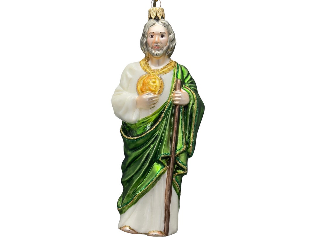 Saint Jude Religious Christmas Tree Ornaments Religious Etsy