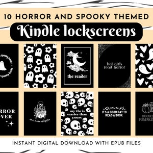 10 Spooky and Horror Themed Kindle EPUB Lock Screens