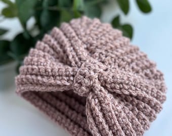 Turban Hat, Baby Girl Turban, Crochet Baby Turban, Women Turban, Infant Hat, Trendy Baby Hat, Headwrap, Crochet Beanie, Modern Turban, Cute