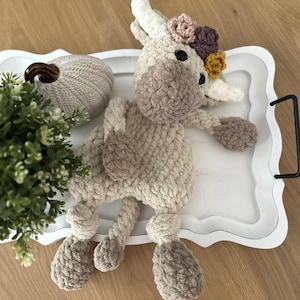 Highland Cow with Flower Crown Snugglar and Nursery Decor