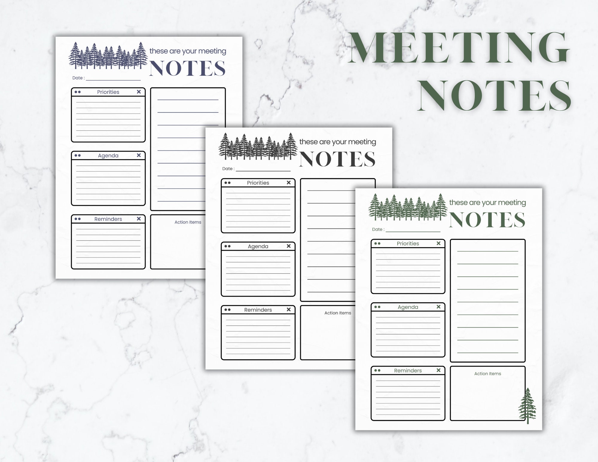 Notes Template Column Notes Template Blank Page Notes Template Meeting ...