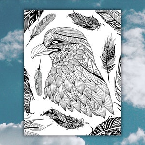 Bird Adult Coloring Page Printable Coloring Page Bird Coloring Page