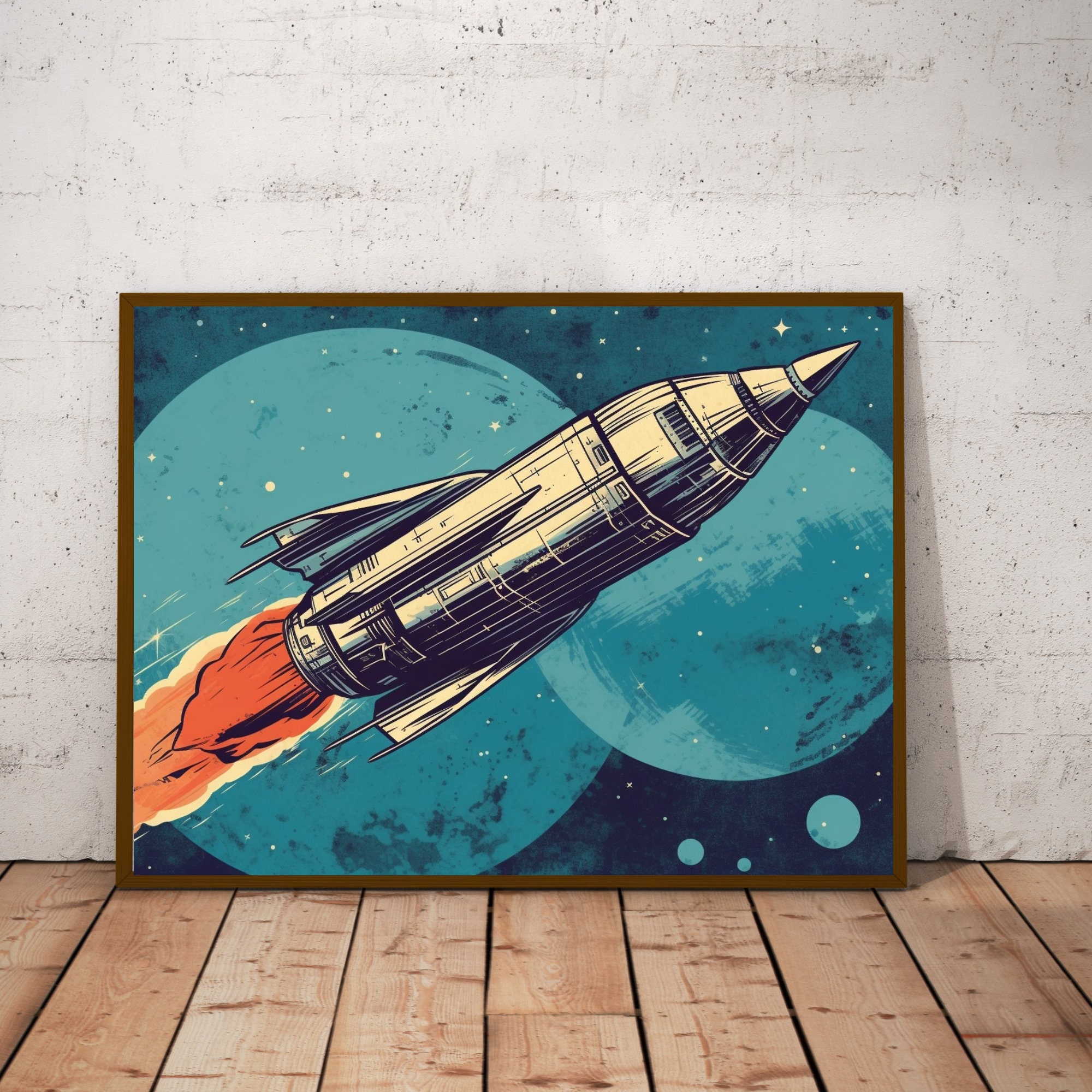 Mid Century Rocket - Etsy