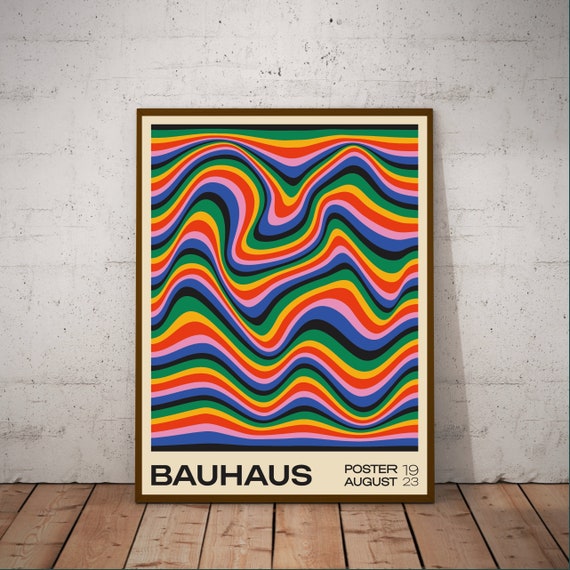 Bauhaus 1923 Exhibition Poster, Bauhaus Wall Decor, Retro Home Decor, Mid Century Modern Wall Art