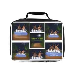 Twinkle and the Bunnies Lunch Bag - Cute Kids' Insulated Bag, Adorable Animal Theme, School, Picnics, Gifts, Birthday