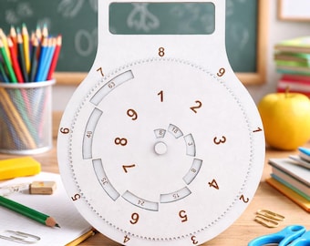Laser Cut Multiplication Disc SVG Kids Math Learning Toy