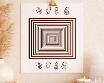 Laser Cut Reiki Pyramid SVG Abstract Wall Art Spiritual Decor