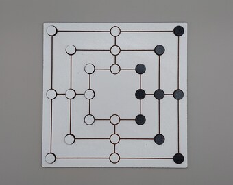 Lasergesneden Nine Mens Morris SVG traditioneel bordspel