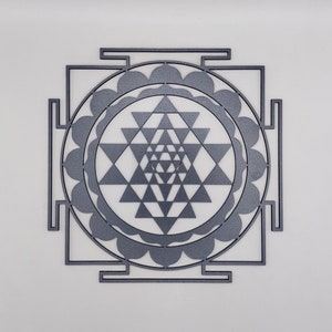 Sri Yantra Laser Cut SVG: Spiritual Wall Art (Digital File)