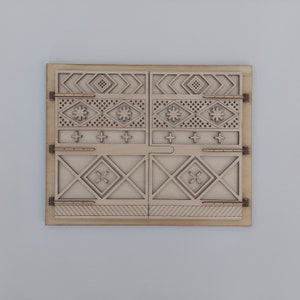 SVG Laser Cut Barn Doors: Farmhouse Decor Art (Digital File)