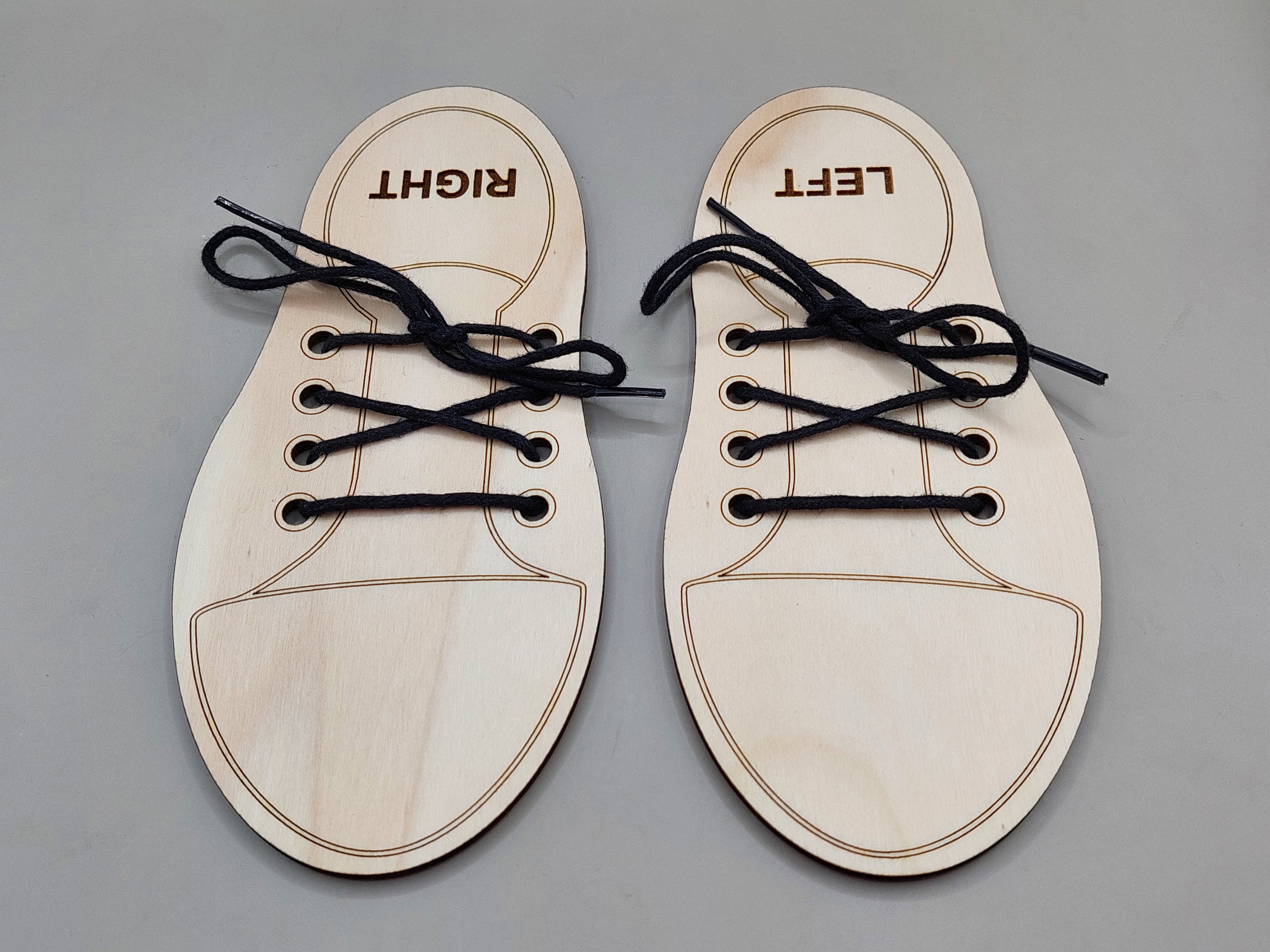 SVG Laser Cut Fun and Educational Shoe Tying Practice Board for Kids ...