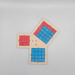 Pythagorean Theorem Learning Aid: Geometry Exploration SVG, PDF (190x207mm)
