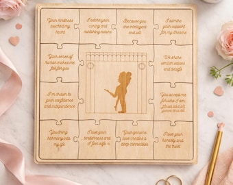 Laser Cut Love Puzzle Gift Box SVG Personalized Anniversary Gift
