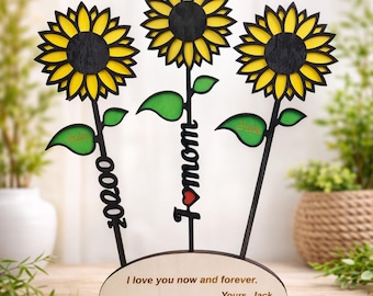 Laser Cut Flower SVG Bundle Sunflower Rose Daisy Snowdrop 7 Designs Digital File