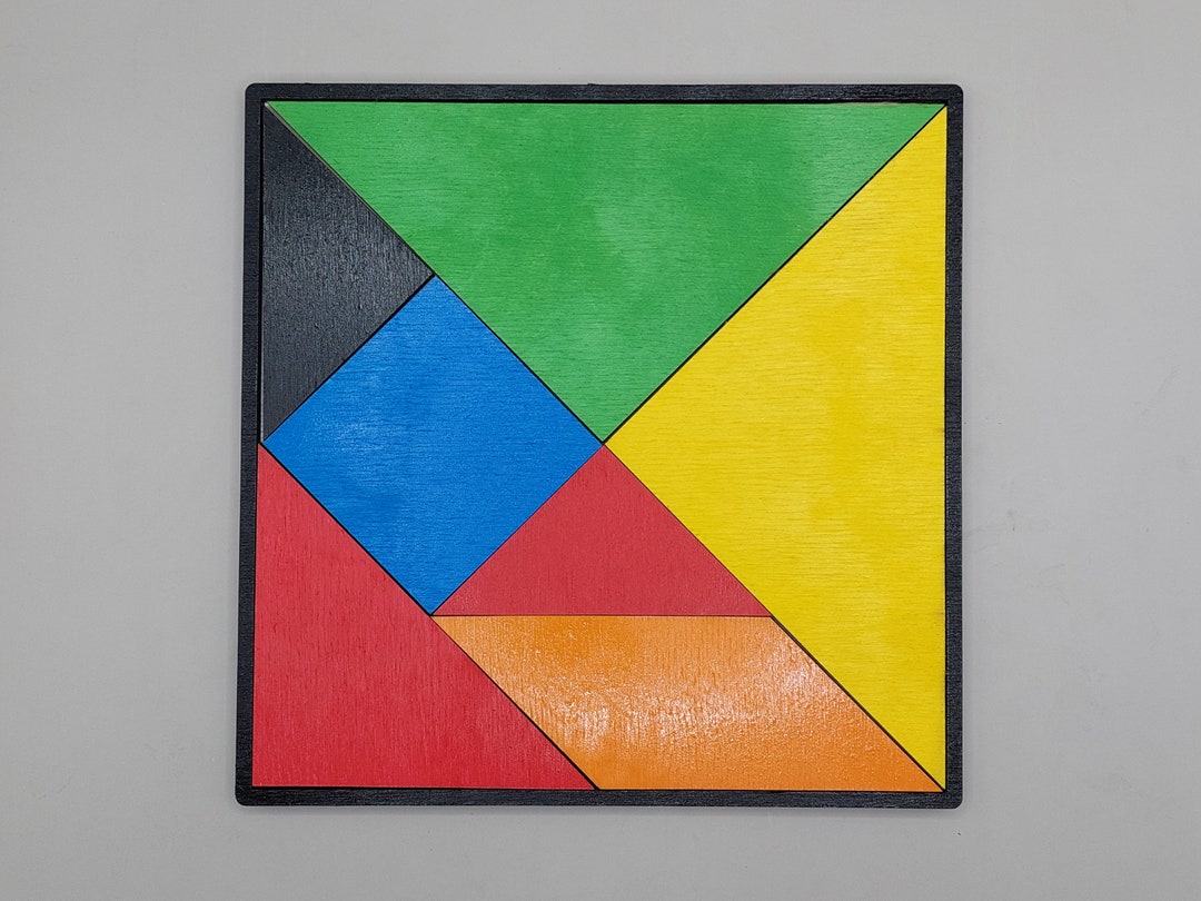 SVG Laser Cut Tangram Puzzle for Kids, Fun Toys and Problem Solving Games for Kids, A World of