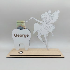 SVg laser cut Tooth Fairy Money Holder, DIY Coin Pouch, Kids' Craft Project, Tooth Fairy Keepsake, Kids Room Decor