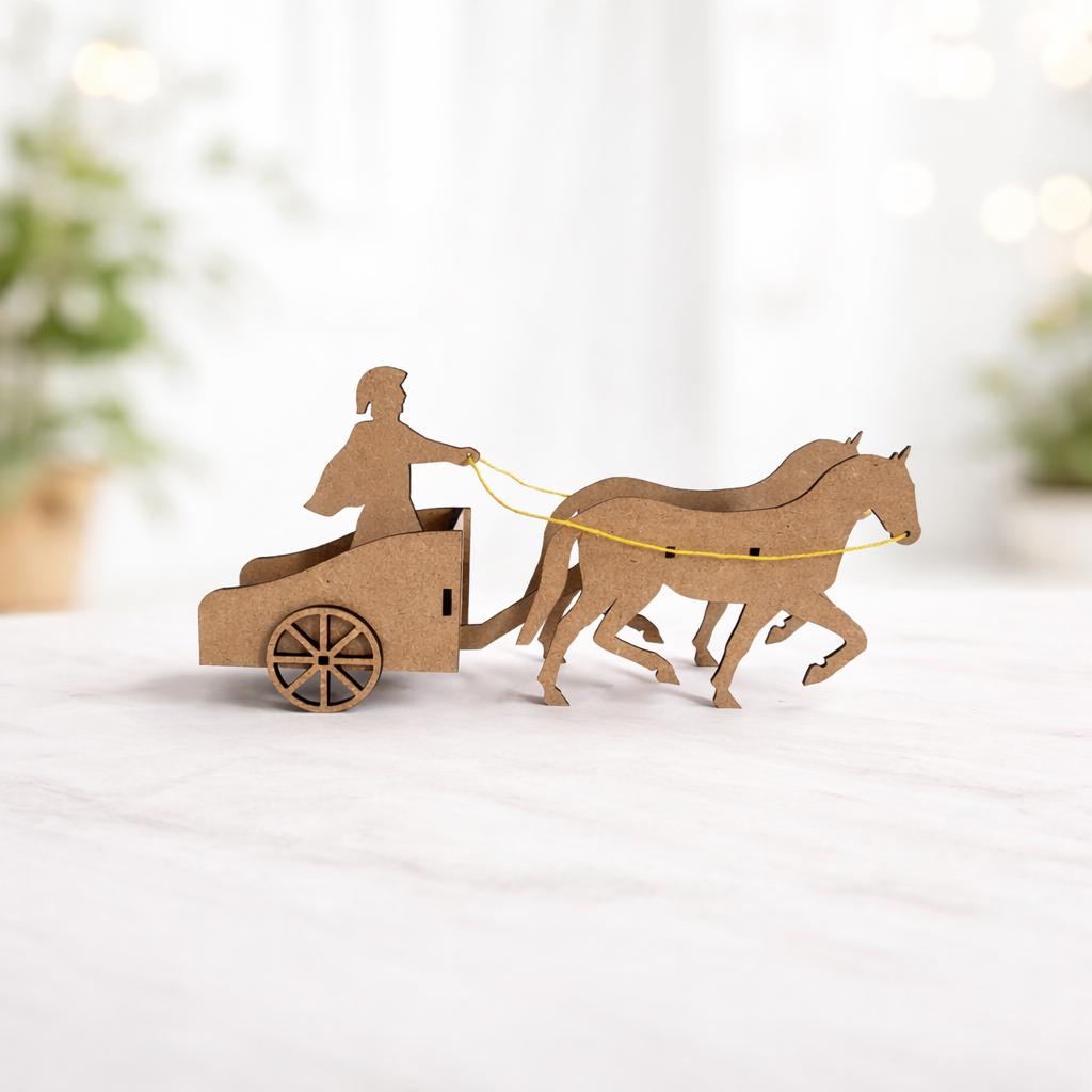 Laser Cut Roman Chariot SVG 3D Model Home Decor Display - Etsy
