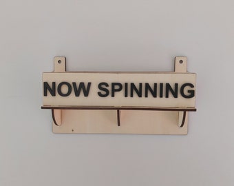 Laser Cut Vinyl Record Stand SVG: Personalized Album Display (Digital File)