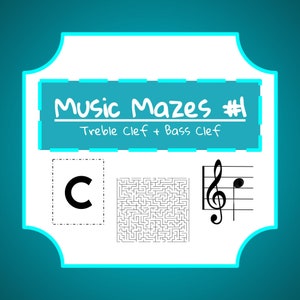 Music Mazes #1 (Notes on the Staff & Note Names)