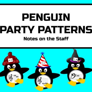 Penguin Party Patterns - Notes on the Staff