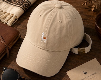 Lack Of Color Cream Embroidered Baker Boy Cap Cream Baker Boy Cap - Etsy main image 3