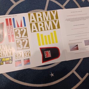 ACTION MAN Pursuit Craft Decals - Etsy