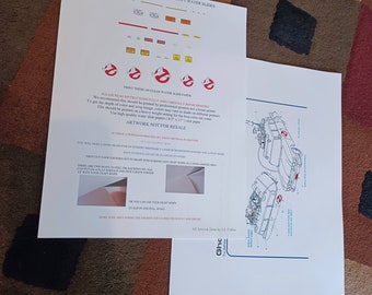 Ghostbusters Polar Lights Ecto 1 Water Slides Decals