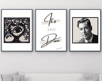 Neville Goddard Art, 3 piece set, Law of Assumption, Positive quote print, Manifestation, Affirmation Prints, Law of attraction wall art