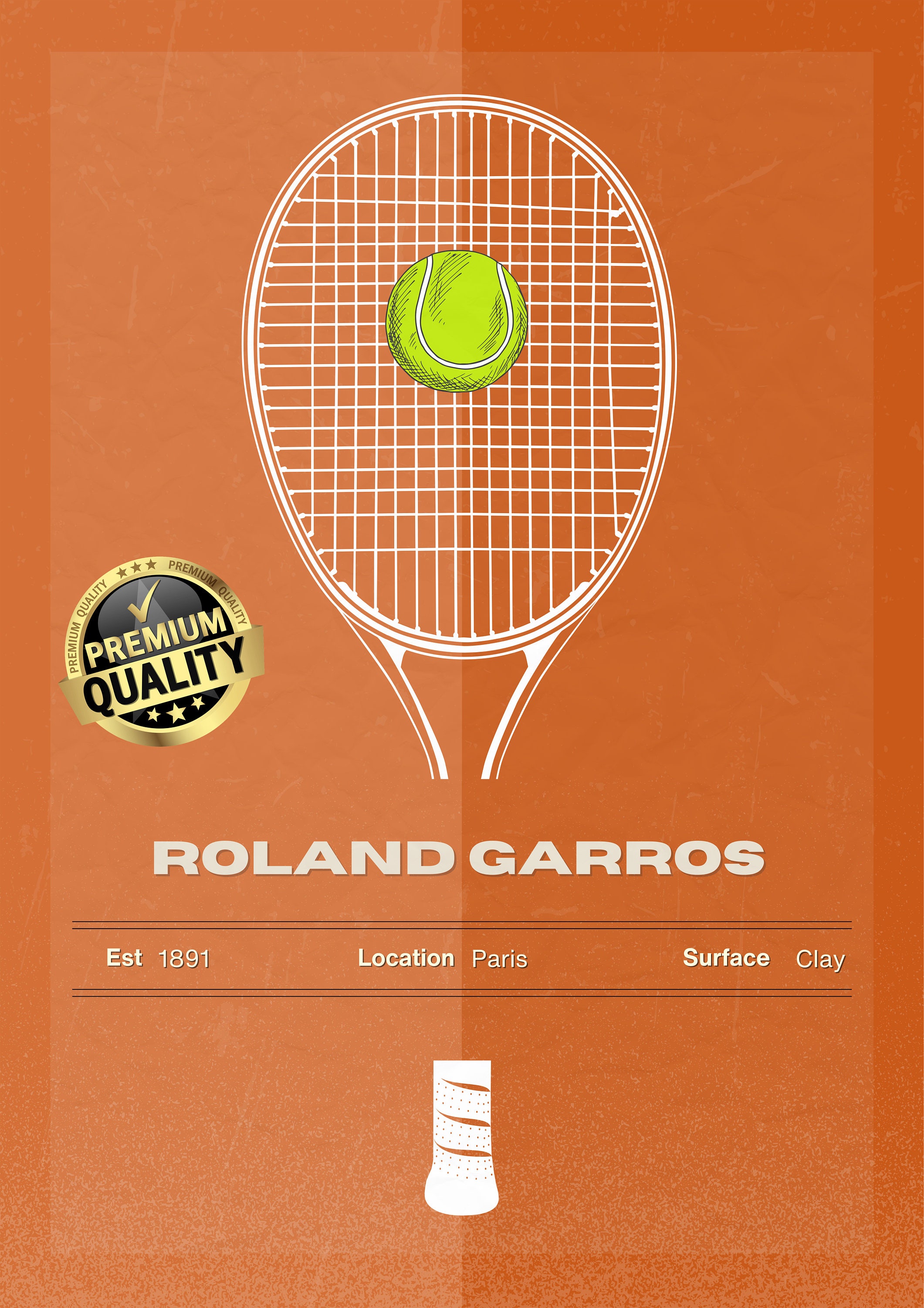 Tennis Poster Set of 4 Framed Wall Art, Tennis Racket Ball & Court Art Prints 2024 Tennis Gift