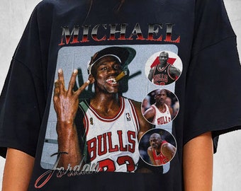 Michael Jordan T-shirt UNC 90s Style Vintage Bootleg Tee graphic T shirt, Michael Jordan Vintage Inspired 90's Rap Unisex T