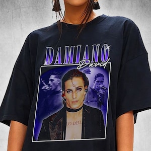 OLLQSB Damiano David T-Shirt Homme Et Femme Street Fashion
