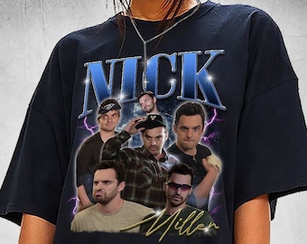 NICK MILLER Shirt, Nick Miller Homage Vintage Tshirt, Nick Miller Retro Fan Tees, Nick Miller Retro 90s Sweater, Nick Miller Merch Gift L06