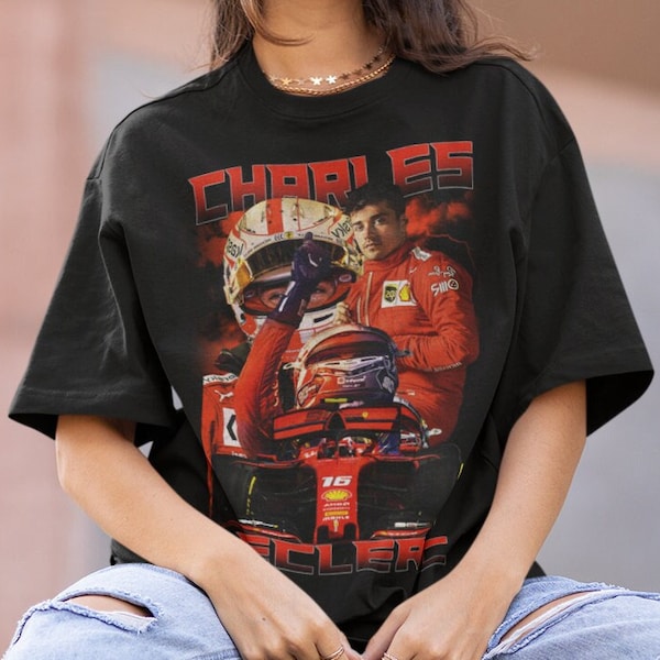 Charles Leclerc T-shirt 90s Inspired Vintage Shirt Vintage Bootleg Classic Graphic Tee Vintage Classic Retro Shirt