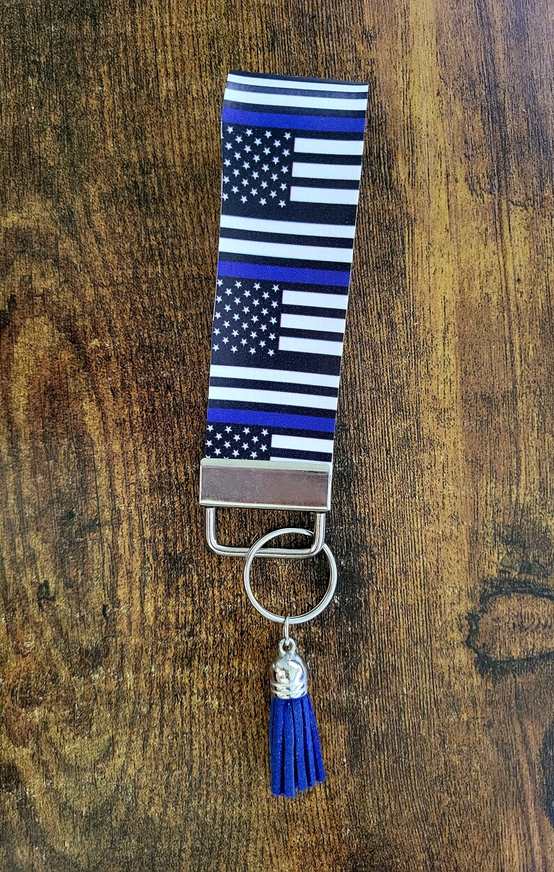 Thin Blue Line Key Holder - Etsy
