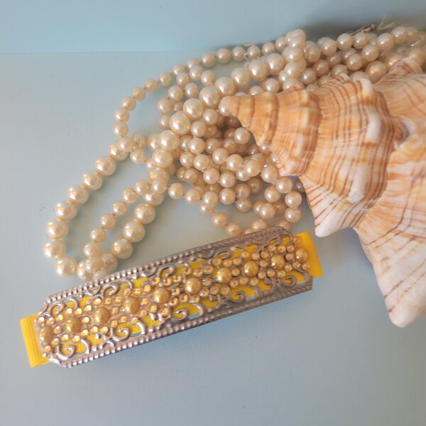 Yellow Barrettes Etsy