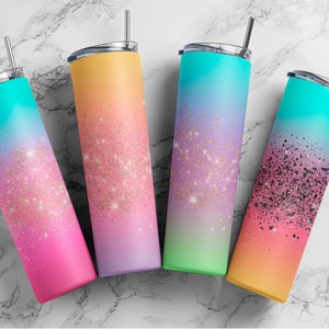 Ombre Tumbler Wrap Bundle| Gradient Tumbler Sublimation PNG Designs for 20oz