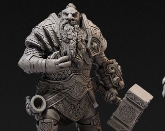 Gardain Firebeard 3D Model STL File (Digital Download)
