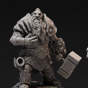 Gardain Firebeard STL File (2 model), Gardain 3D STL File, STL File 3D,