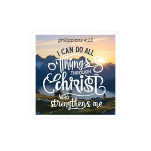 Adesivo cristiano, Filippesi 4:13