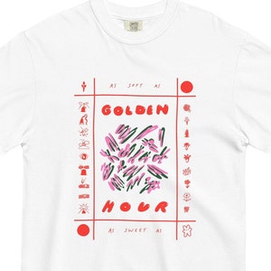 as soft as golden hour, streetwear comfort colors t shirt