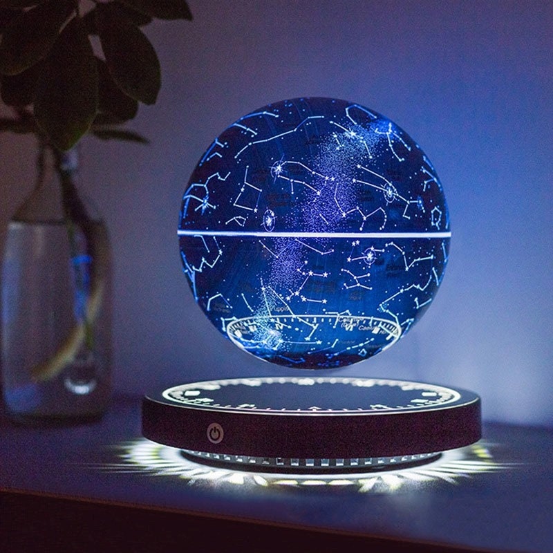 Magnetic Levitating Globe Electronic Floating Maglev Lamp Rotation  Decoration