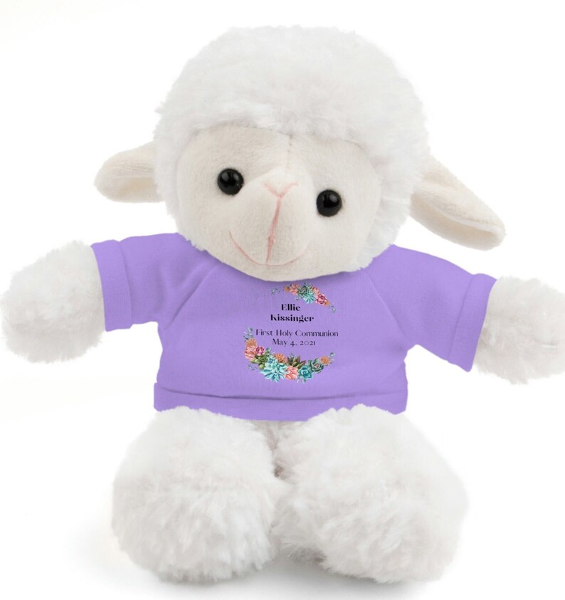 First Communion Stuffed Animal, Personalized First Communion Gift ...