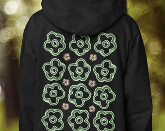 Boho Floral Hoodie: Y2K Cottagecore Sweatshirt