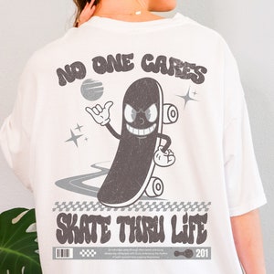 Retro Skateboard T-Shirt: 90s Cartoon Skater Tee