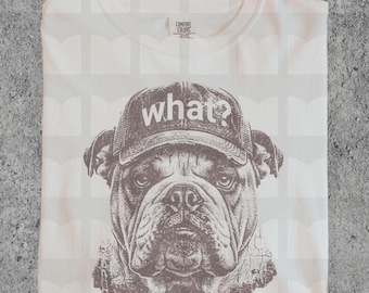 Funny Bulldog Shirt - Dog Meme Tee, Pet Lover Humor T Shirt, Comfort Colors Unisex Oversized