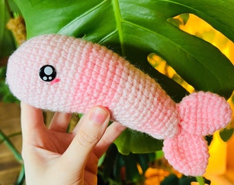 Crochet Shrimp Catnip Kicker | Amigurumi