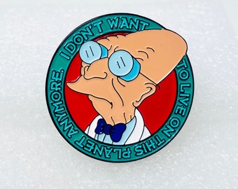 Professor Farnsworth Futurama  enamel pin