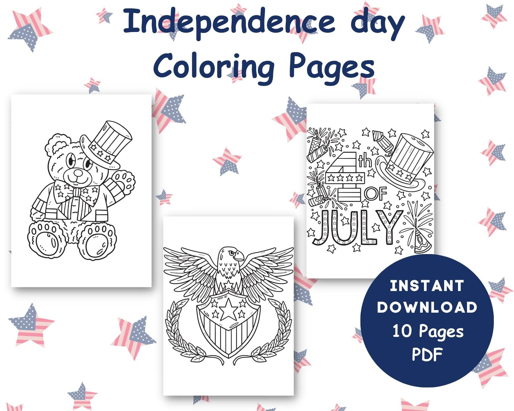 Independence Day Coloring Pages for Kids-4th of July Coloring Pages-10 ...