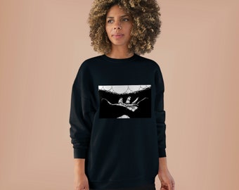 Digital Art Outstretched Hand Unisex EcoSmart® Crewneck Sweatshirt