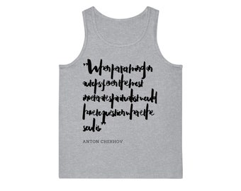 Autopsy and Soul Quote Anton Chekhov Unisex Softstyle Tank Top